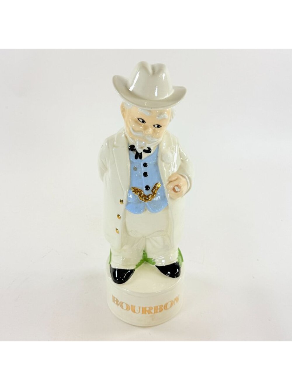 Vintage 1960s Twin Winton Kentucky Colonel Decanter Figural Ceramic Bottle